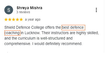 Shreya Mishra Google Review